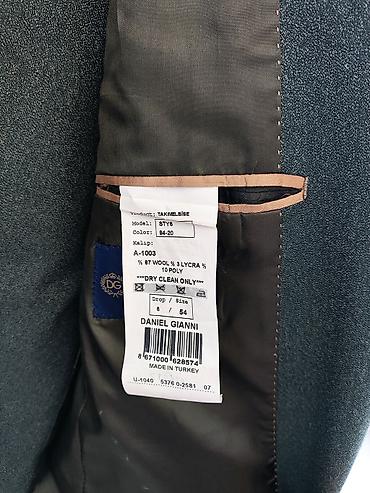Kişi geyimləri: Daniel Gianni Homme kişi kostyumu - Model: STY6 (etiketdə “TAKIM — 3