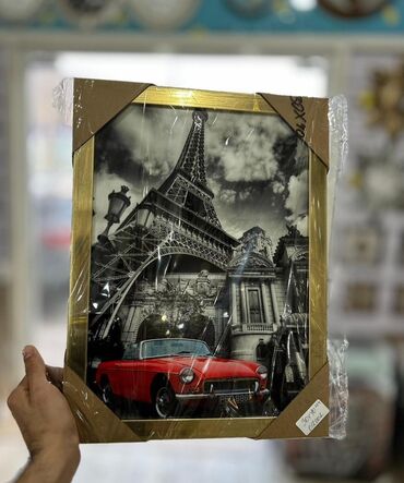 Şəkillər, tablolar: Divar üçün dekorativ çərçivəli tablolar dəsti Ölçü : 30x40 - — 6