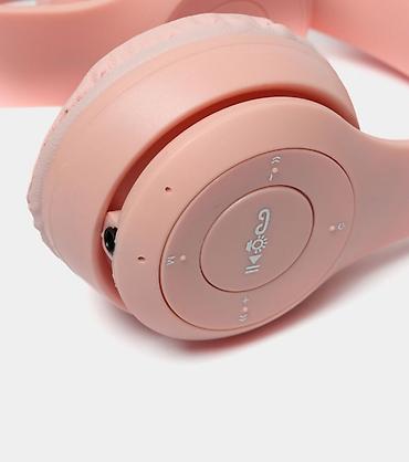 ugreen hitune max5c: Детские беспроводные наушники с ушками и подсветкой — 3