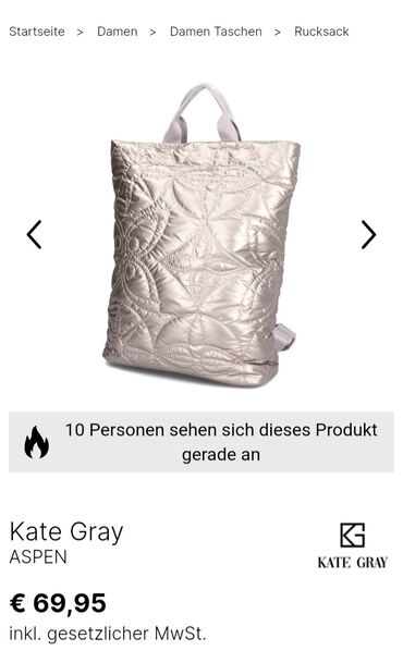 benetton haljine nova kolekcija: KATE GRAY nova torba/ranac u orig. pakovanju.   Dimenzije: 35x10x38cm