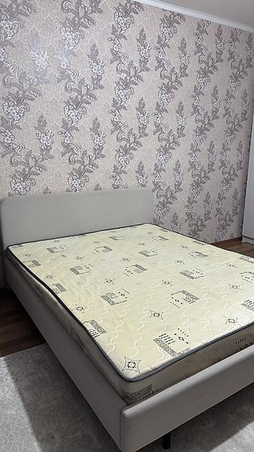 2 яростный кровать: Двуспальная кровать, Б/у, С матрасом, длина - 200 см — 1
