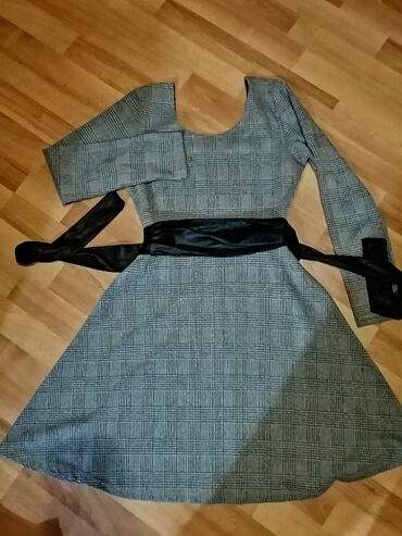 шифоновая длинное платье: Повседневное платье, Миди, M (EU 38)