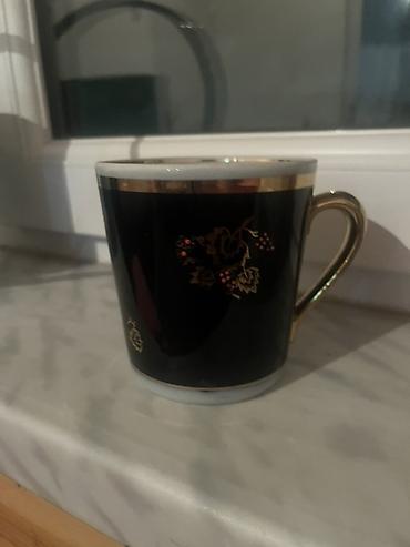 kul qabı: Fincanlar, rəng - Qara, Keramika, 1 əd — 1