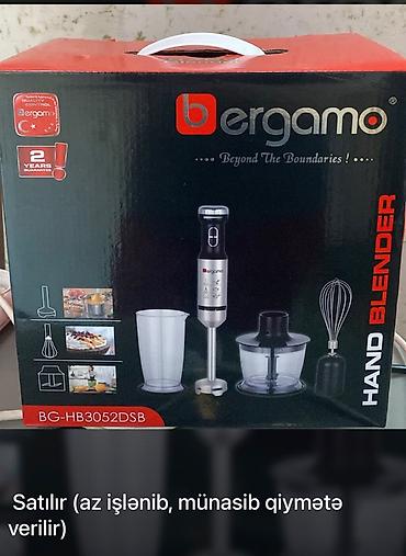haley food chopper: Bergamo Hand Blender seti – model BG-HB3052DSB Xüsusiyyətlər: - Güclü — 1
