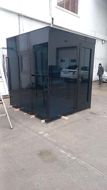 Butkalar, köşklar: Şüşəli̇ butka. Mühafi̇zeler üşüməsi̇n. 200x200× hündürlük 220=3500 — 2