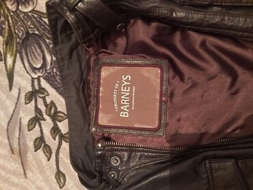 ремень из натуральной кожи крокодила: Мужская кожаная куртка Barneys, размер M. - Материал: натуральная