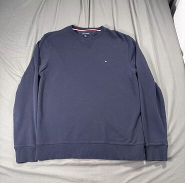 Толстовки: Мужская толстовка, XL (EU 42), Tommy Hilfiger, Б/у, цвет - Синий, Самовывоз