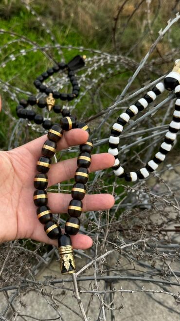Təsbehlər: Əl işı təsbeh və aksessuarlar dəsti Məhsul təsviri: - Tünd rəngli — 17