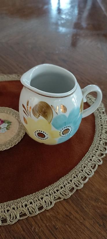 Porselen süd/krema qabı - Material: keyfiyyətli porselen - Rəng və