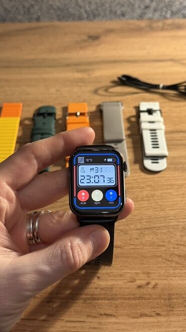 Smart saatlar: İşlənmiş, Smart saat, Sensor ekran, rəng - Qara — 7