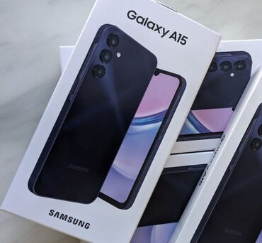 Samsung: Samsung Galaxy A15, Б/у, 128 ГБ, цвет - Голубой, 2 SIM