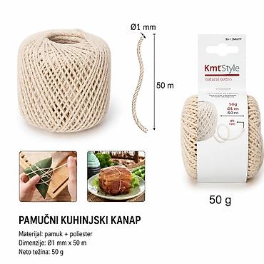 KMT Bež pamuk konopac 2407797 Višenamenski bež konopac od prirodnog