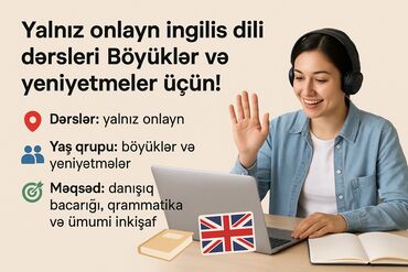 Kompüter kursları: Xarici dil kursu, İngilis dili, Böyüklər üçün, Uşaqlar üçün, Danışıq klubu, IELTS/TOEFL, Abituriyentlər üçün