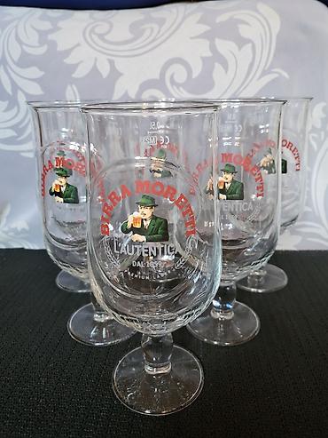 Čaše: Case nove za pivo,Birra Moretti. Case nove,sve na njima odsjaj od na lalafo.rs — 6 Čaše: Case nove za pivo,Birra Moretti. Case nove,sve na njima odsjaj od — 6