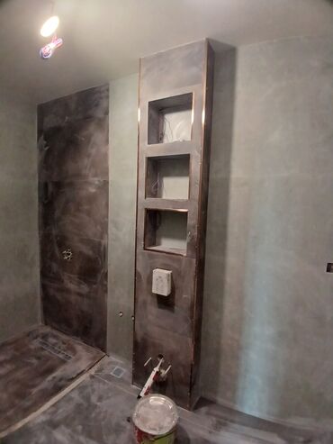 Plitə işləri: Xidmət: Hamam/Tualet kafel-metlax və niş qurulması Təsvir: - — 7