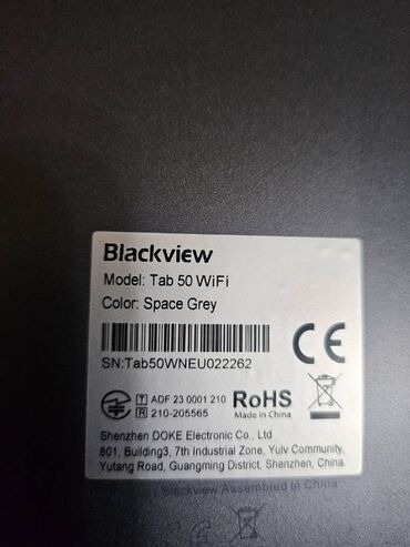 Tableti: Blackview Tab 50 WiFi – 8" Android tablet Specifikacije: - Ekran — 15