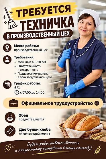 it hub: Требуется Уборщик, Производство, График: Шестидневка, Неполный рабочий день — 1
