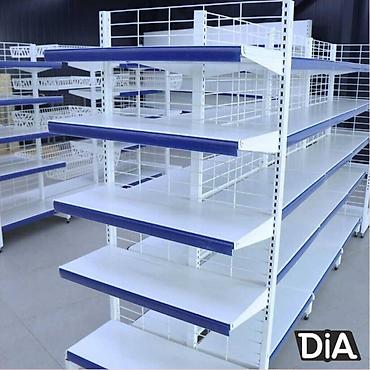Торговое оборудование: Торговый стеллаж металлическая полка для магазина, железная мебель — 9