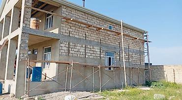 resulzade qesebesinde ucuz heyet evleri: 2 mərtəbəli fərdi yaşayış evi – yarımçıq tikili - Layihə: möhkəm — 8