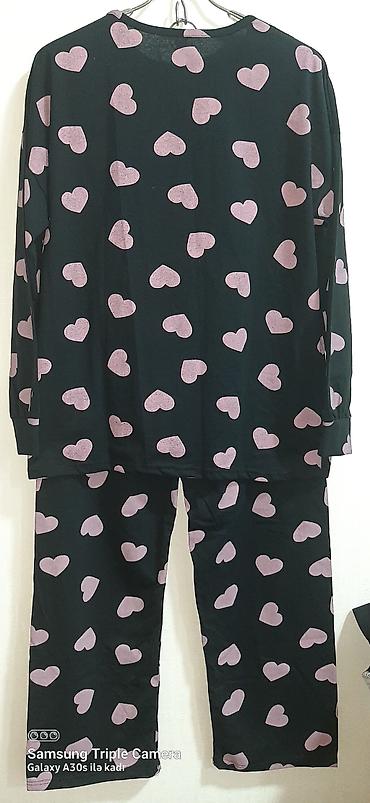 stringer alt geyimi: GƏNCƏ şəhərində yeni qadın pijama dəsti - Model: Uzunqol köynək və — 4