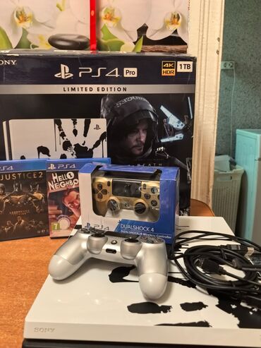 монитор ips: Продаю PS4 Pro (лимитированное издание Death Stranding) 3ревизия самая
