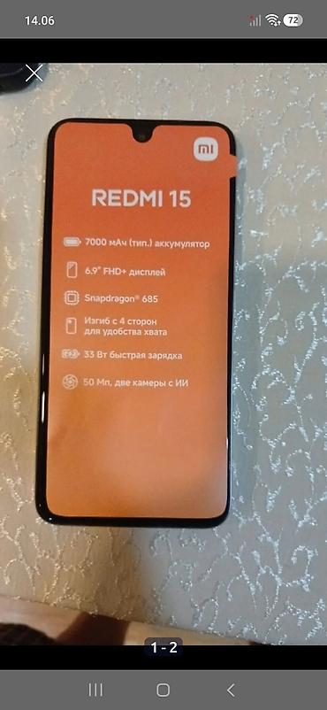 redmi 15 c: Redmi 128 GB, rəng - Gümüşü, Sənədlərlə — 2