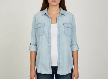 army jeans t shirty: Denim Co, Сорочка жіноча, розмір 2XL на lalafo.pl army jeans t shirty: Denim Co, Сорочка жіноча, розмір 2XL