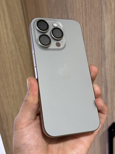 купить карманный вай фай: IPhone 15 Pro, Колдонулган, 256 ГБ, Natural Titanium, Куту, 90 %