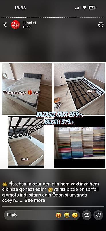 İkinəfərlik, Bazasız, Pulsuz matras, Siyirməsiz, Metal