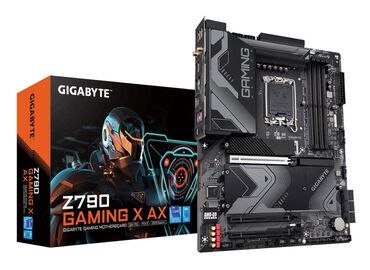 Материнские платы: GIGABYTE Z790 GAMING X AX LGA 1700 Intel Z790 ATX DDR5, M.2, PCIe 5.0