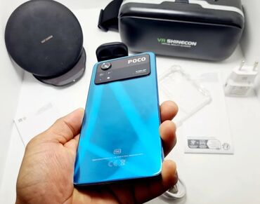 Poco: Poco X4 Pro, Б/у, 256 ГБ, цвет - Синий, 2 SIM, 1 SIM, eSIM — 24