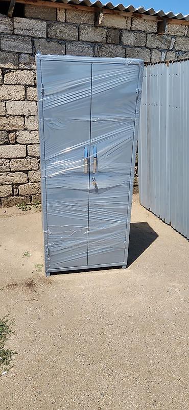 Ofis dolabları: Metall şkaf – 2 qapılı, açarlı - Material: polad (toz boya ilə — 9