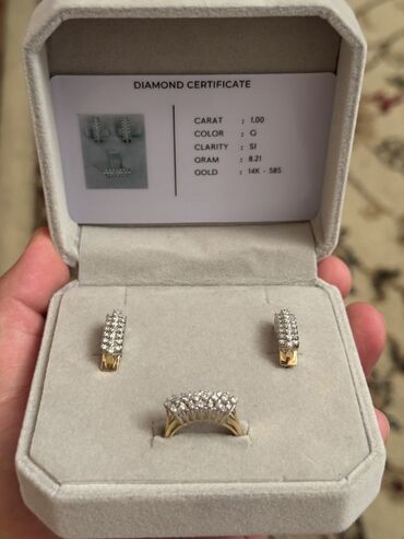 вечернее платье шикарное: Срочно продаю 💎 Ювелирный комплект: серьги + кольцо с бриллиантами