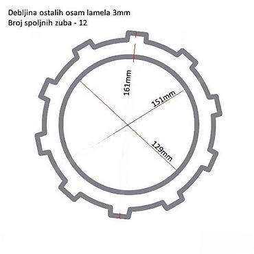 za motor: TRW Clutch Super Kit – set lamela i opruga za kvačilo motocikla — 3