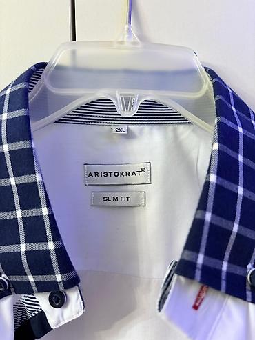 Kişi geyimləri: Köynək, Aristokrat, 2XL, rəng - Ağ — 1