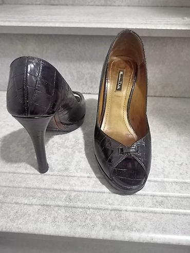 deri godekce: Massimo Dutti qadın tufliləri - Model: yüksək dabanlı, açıq burunlu — 1