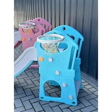 Sve za dečije igralište: Dečiji tobogan sa košem za košarku – unutra/spolja - Višenamenski — 9