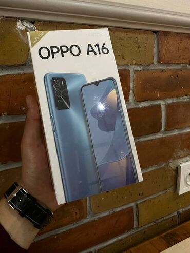 Oppo: Oppo A16, Новый, 32 ГБ, цвет - Голубой, 2 SIM