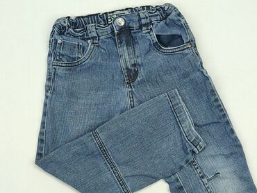 jeansy tanie: Spodnie jeansowe, 7 lat, 116/122, stan - Dobry
