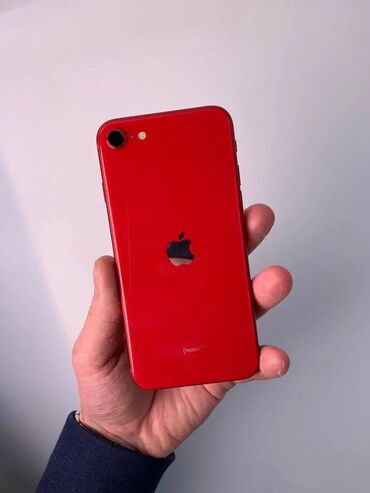 iphone se 3 купить: IPhone SE 2020, Б/у, 64 ГБ, Красный, Чехол, 80 %