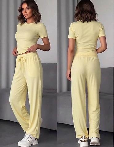 under: Ženski komplet za svaki dan – majica kratkih rukava + široke pantalone — 1