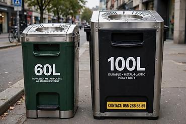 kek qablari: 🗑️ ZİBİL QUTULARI HƏR ÖLÇÜDƏ - TOPDAN ✅ Təkərli konteyner: 120L 85 — 5