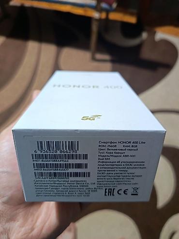 honor magic6 lite 5g: Honor 400 Lite, 256 GB, rəng - Qara, İki sim kartlı — 1