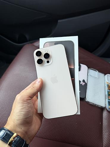 apple 5s iphone: IPhone 16 Pro Max, Б/у, 256 ГБ, Desert Titanium, Чехол, Коробка, 93 % — 1
