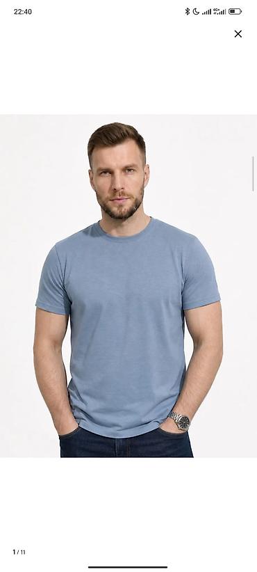 базовая футболка: Мужская базовая футболка BASIC look - Классический крой с круглой — 8