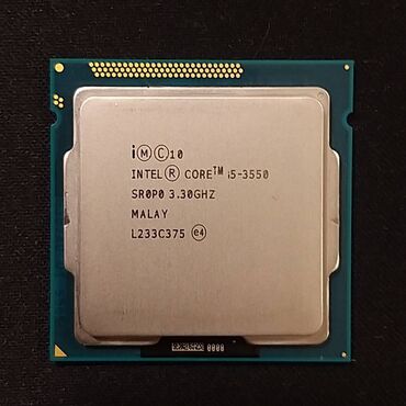 Prosessorlar: Prosessor Intel Core i5 3550, 3-4 GHz, 4 nüvə, İşlənmiş