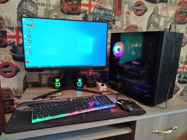 Çəngəllər: Masaüstü komputer satılır. Parametrləri: EKRAN KARTI:RTX 4060 8 gb