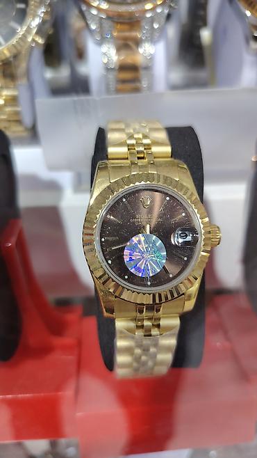 oyster saat: Rolex Oyster Perpetual Datejust – qızılı rəngdə qol saatları - — 5