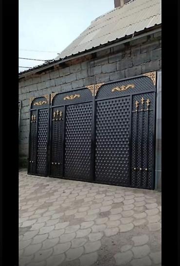 Распашные ворота: Металлические откатные/распашные ворота современного дизайна - — 19