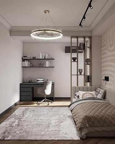квартира бруклин: 3 комнаты, 100 м², Вефа ТЦ Элитка, 14 этаж, Дизайнерский ремонт — 8
